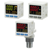 3画面高精度数字式压力传感器 ZSE20□(F)/ISE20□